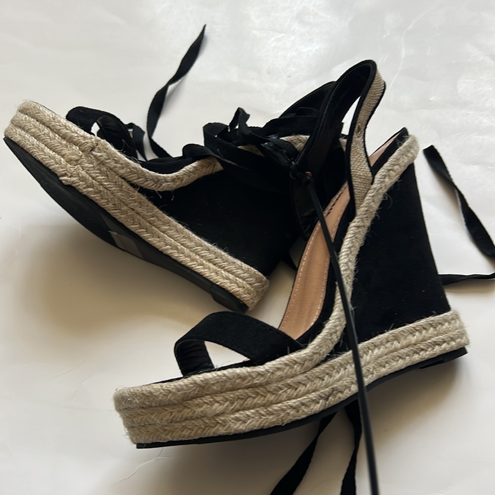 Fashion Nova Get On My Level Wedges - Black - Picture 13 of 15